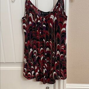 INC International Concepts Purple and Red Patterned Top